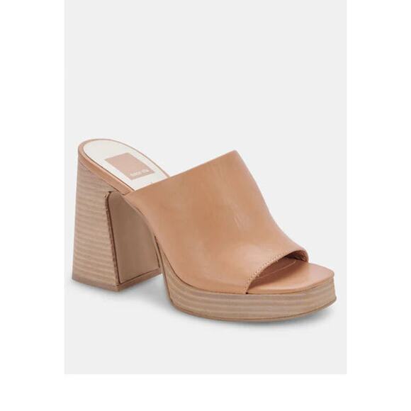 Dolce Vita Lukas Sand Leather Women's Platform Sandal 7 - Picture 1 of 7